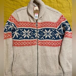 Faherty Surf to Snow Zip Cardigan